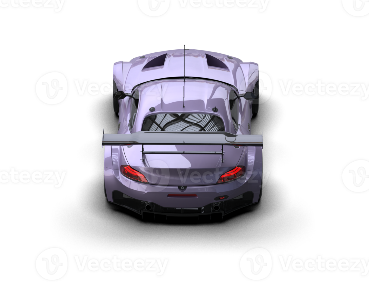 Realistic race car isolated on background. 3d rendering - illustration png