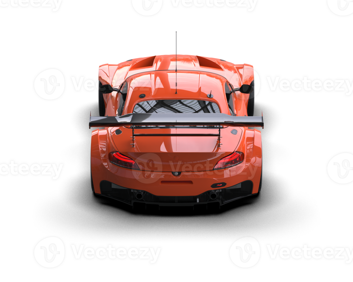 Realistic race car isolated on background. 3d rendering - illustration png