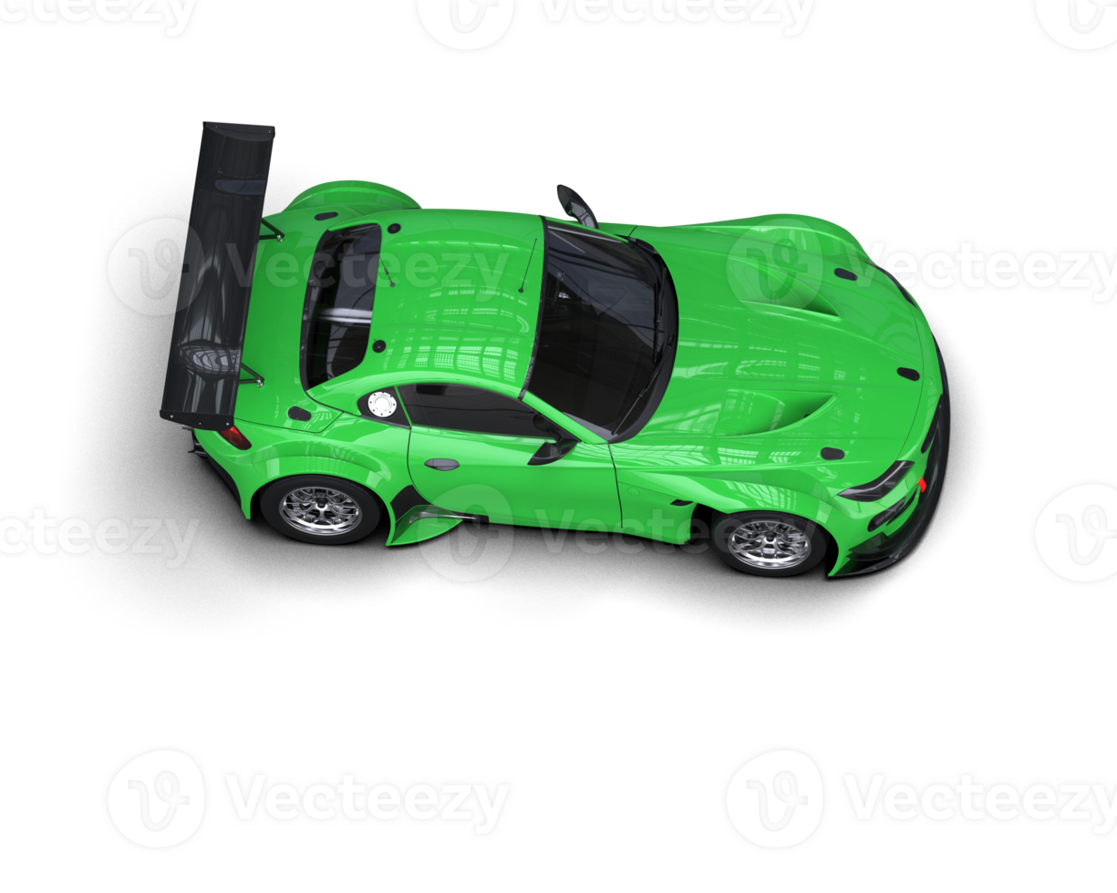 Realistic race car isolated on background. 3d rendering - illustration png