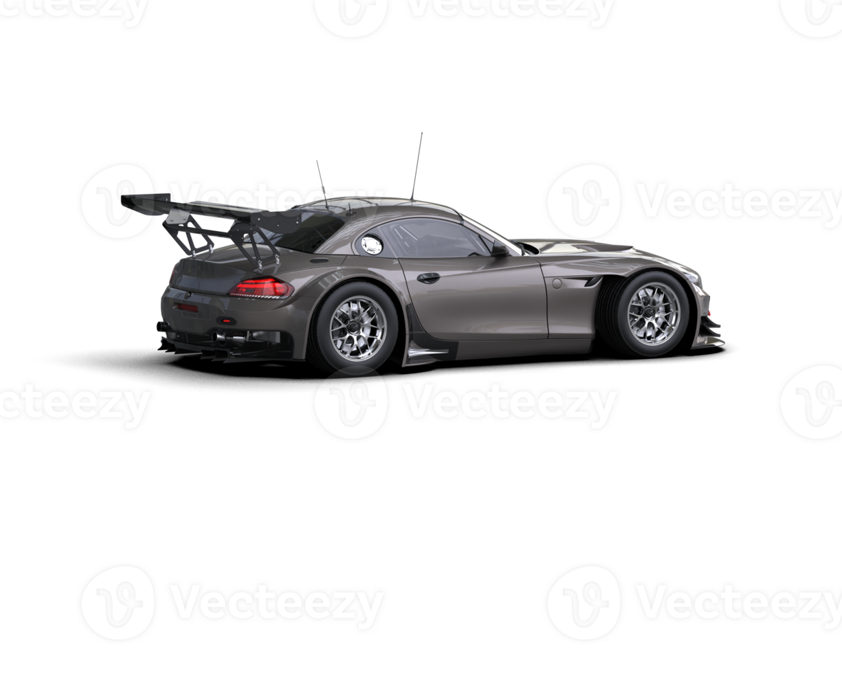 Realistic race car isolated on background. 3d rendering - illustration png