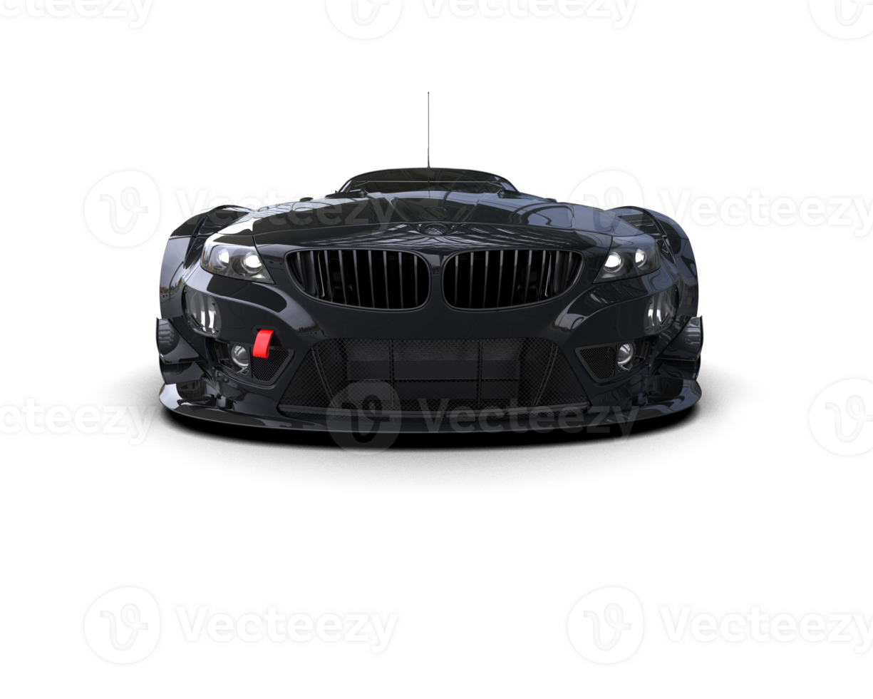 Realistic race car isolated on background. 3d rendering - illustration png