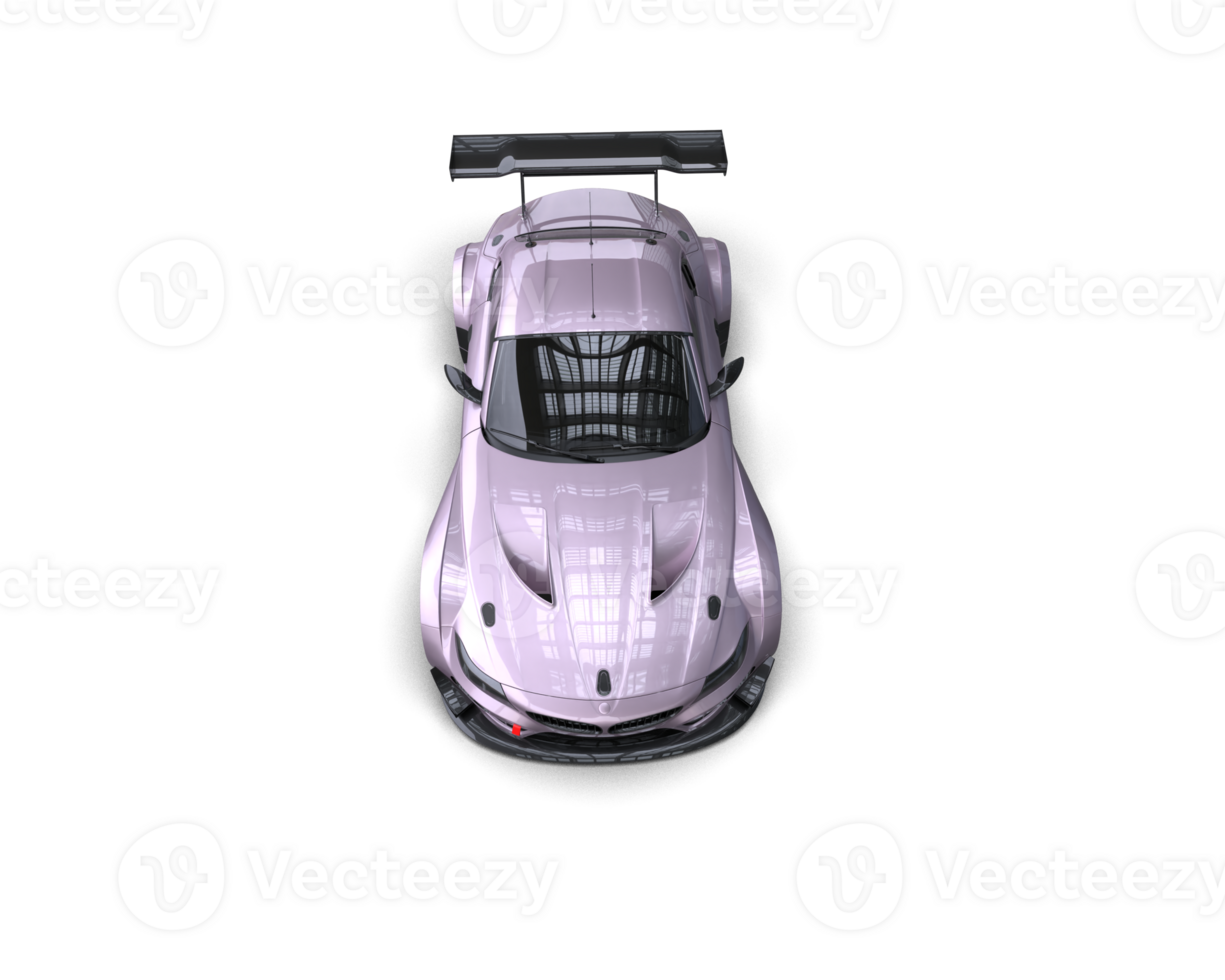 Realistic race car isolated on background. 3d rendering - illustration png