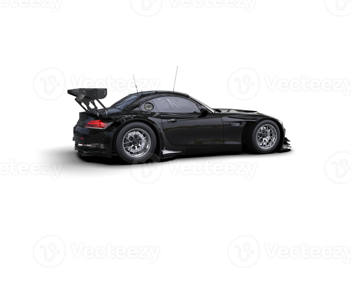 Realistic race car isolated on background. 3d rendering - illustration png