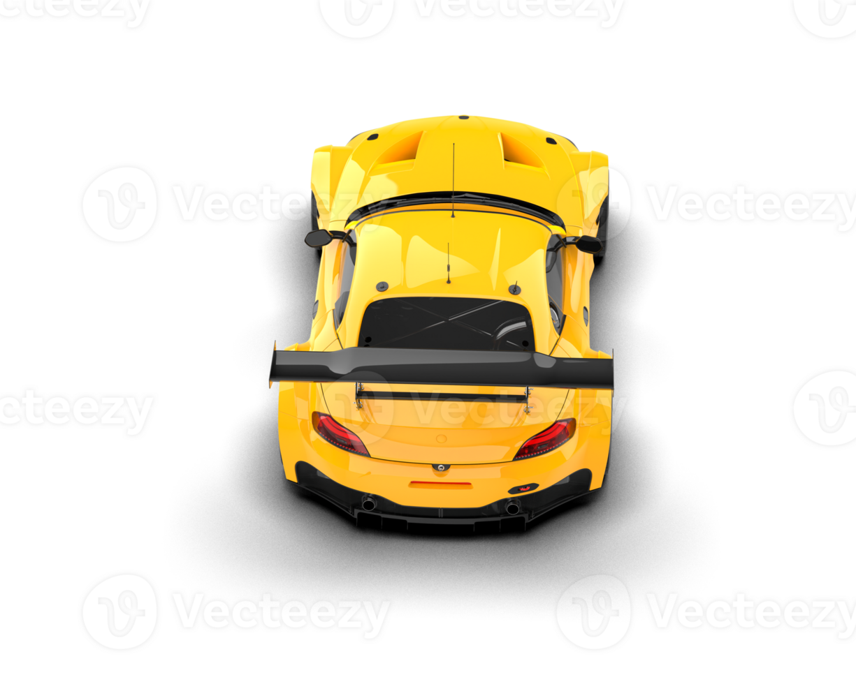 Realistic race car isolated on background. 3d rendering - illustration png