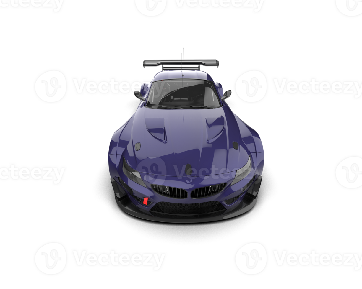 Realistic race car isolated on background. 3d rendering - illustration png