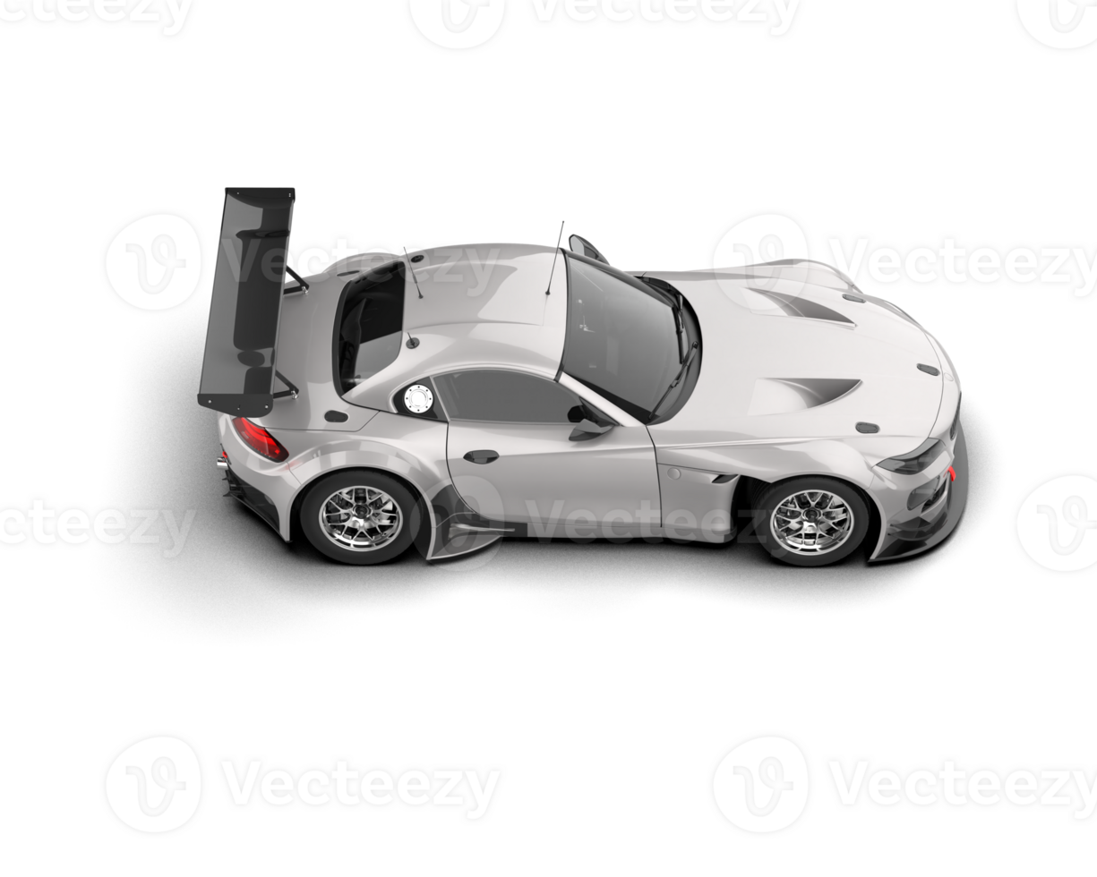 Realistic race car isolated on background. 3d rendering - illustration png