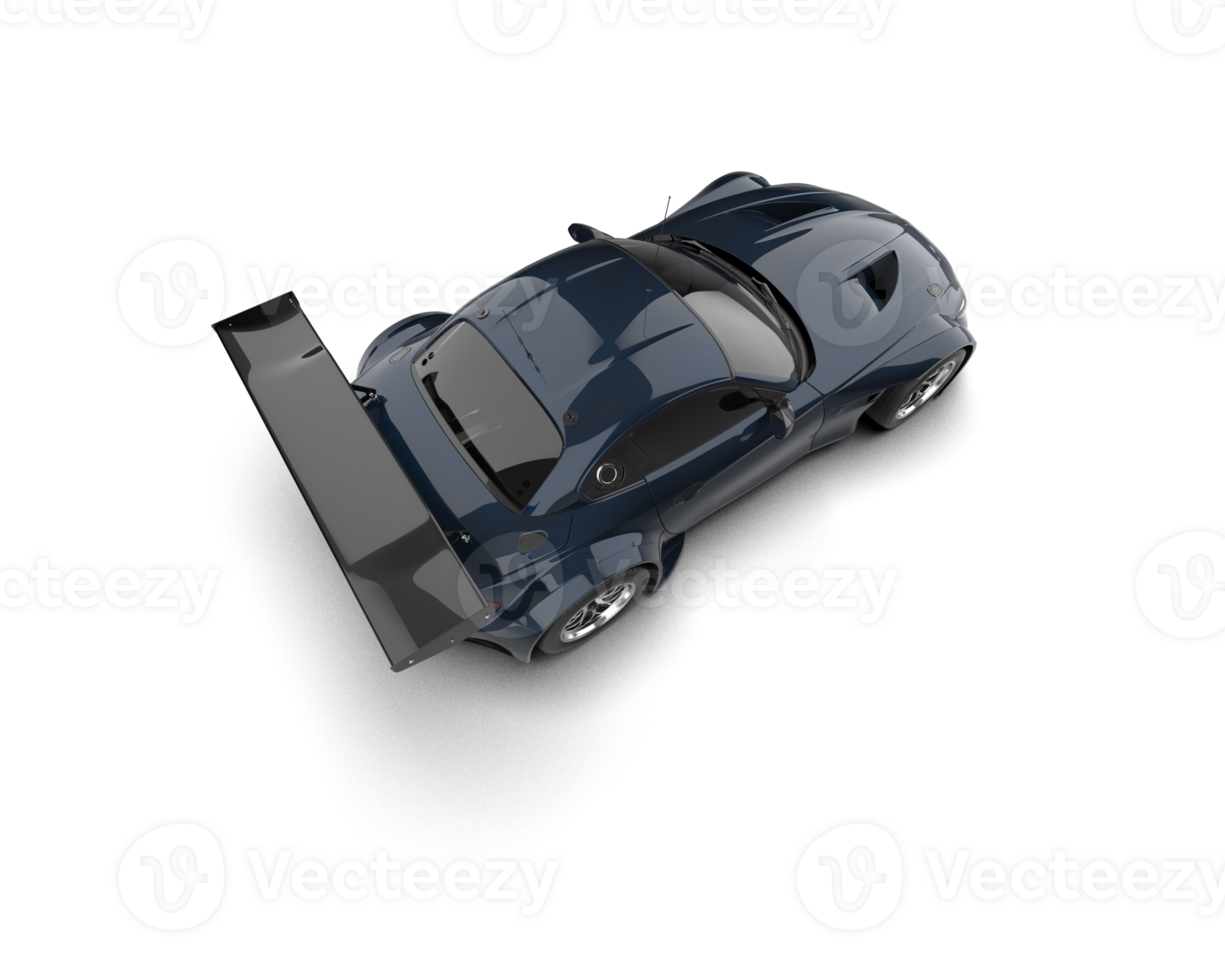Realistic race car isolated on background. 3d rendering - illustration png