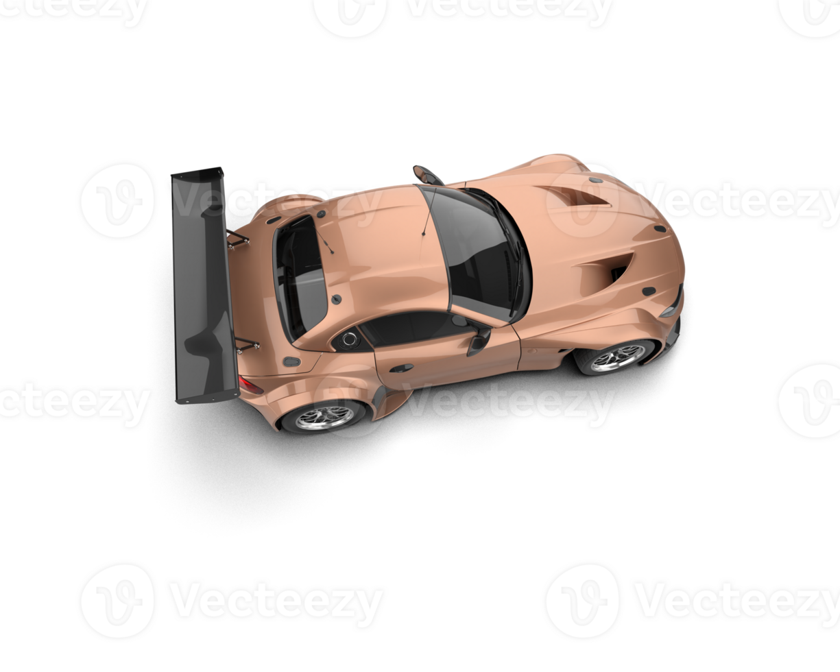 Realistic race car isolated on background. 3d rendering - illustration png