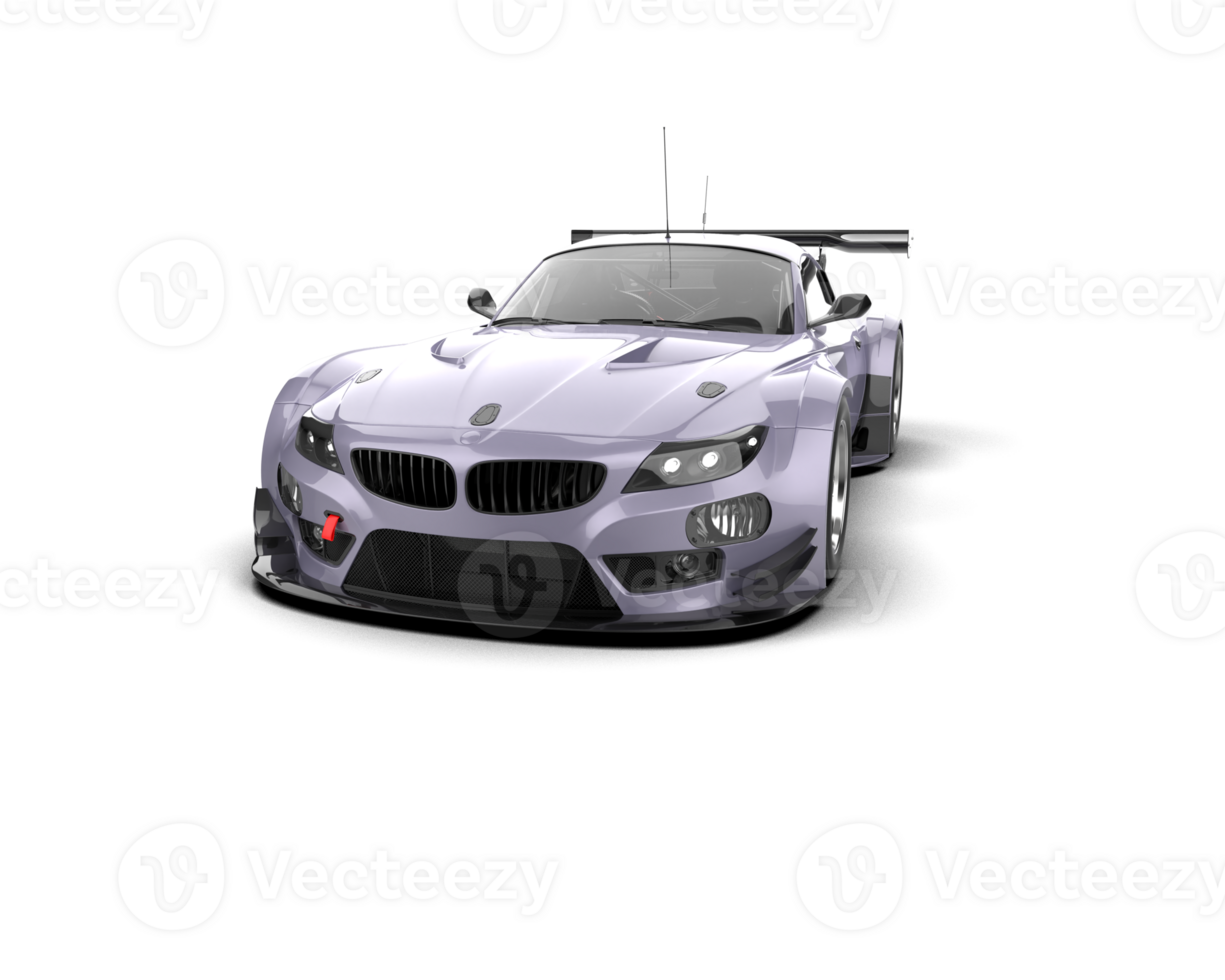 Realistic race car isolated on background. 3d rendering - illustration png