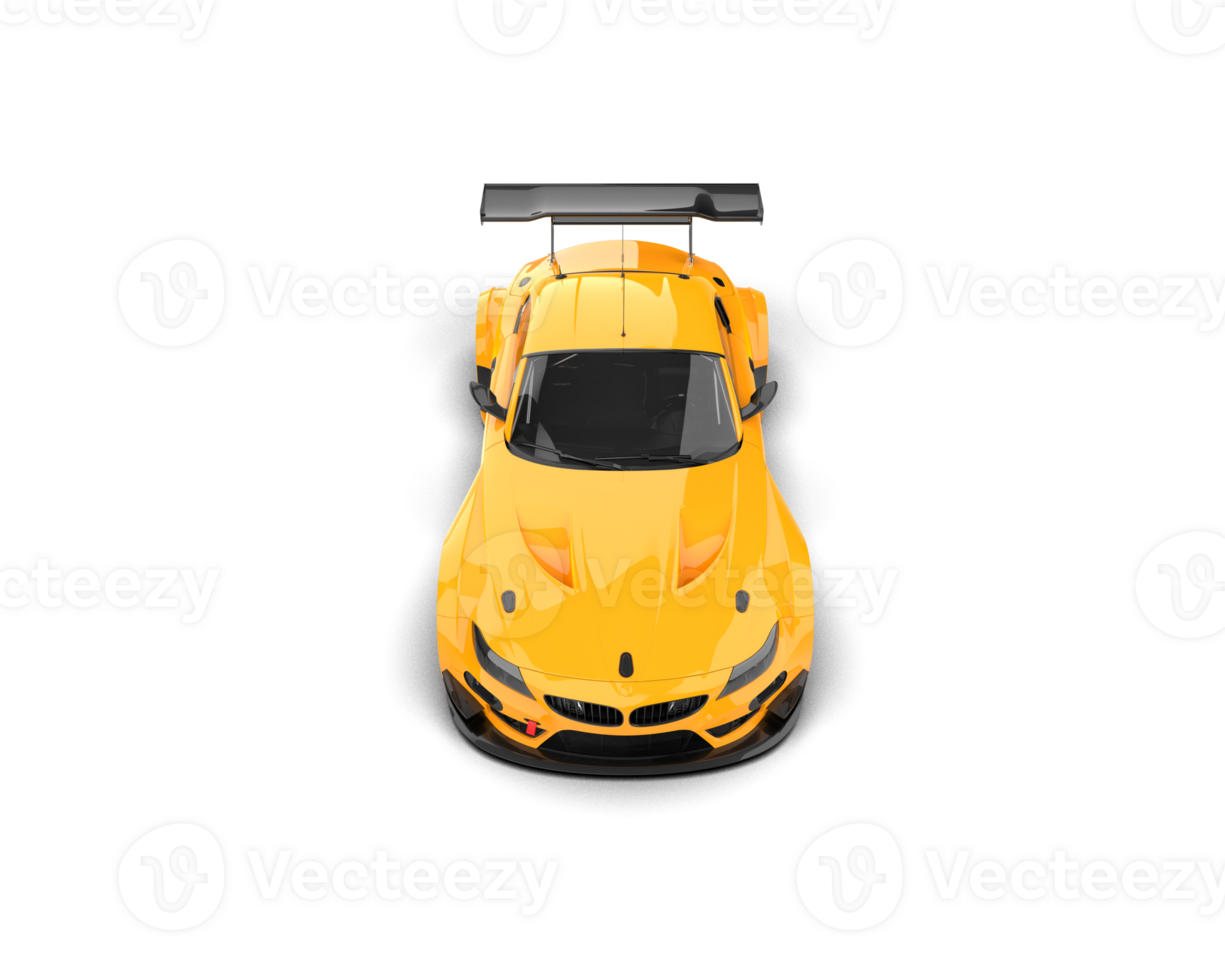 Realistic race car isolated on background. 3d rendering - illustration png