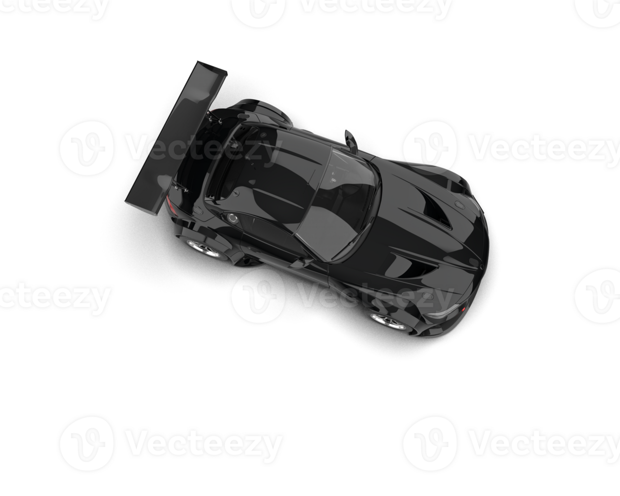 Realistic race car isolated on background. 3d rendering - illustration png