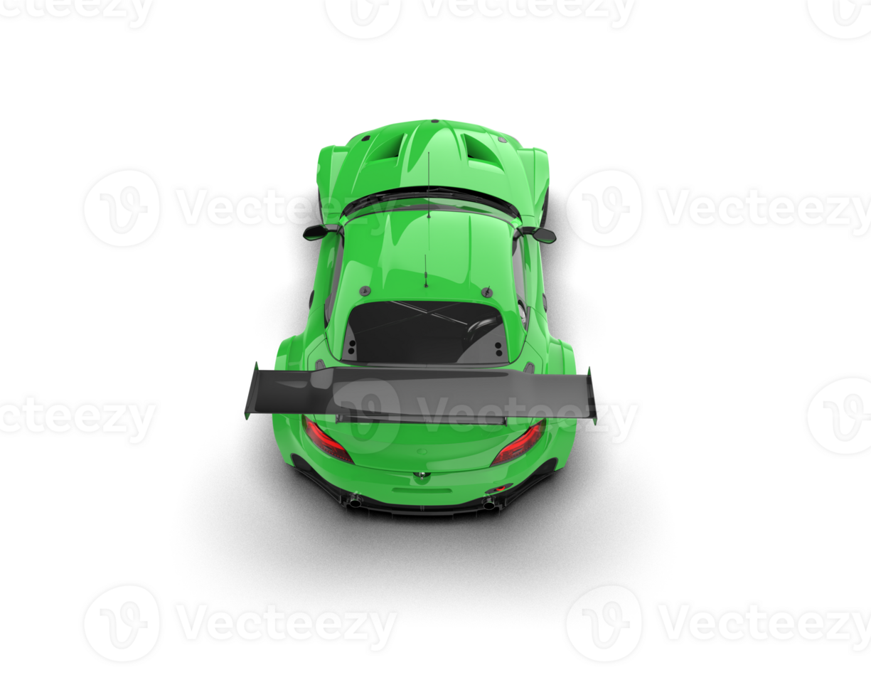 Realistic race car isolated on background. 3d rendering - illustration png