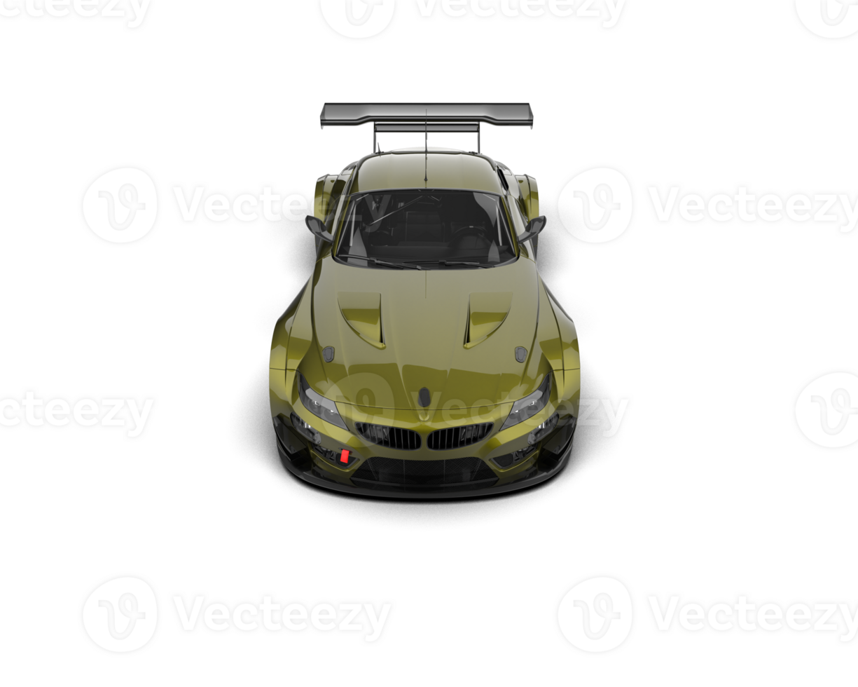 Realistic race car isolated on background. 3d rendering - illustration png
