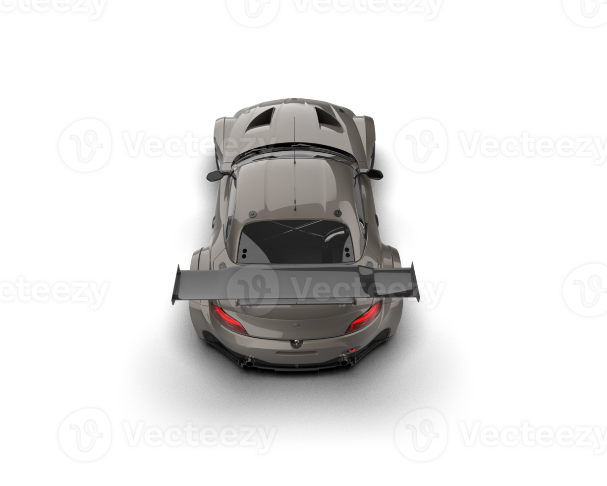 Realistic race car isolated on background. 3d rendering - illustration png
