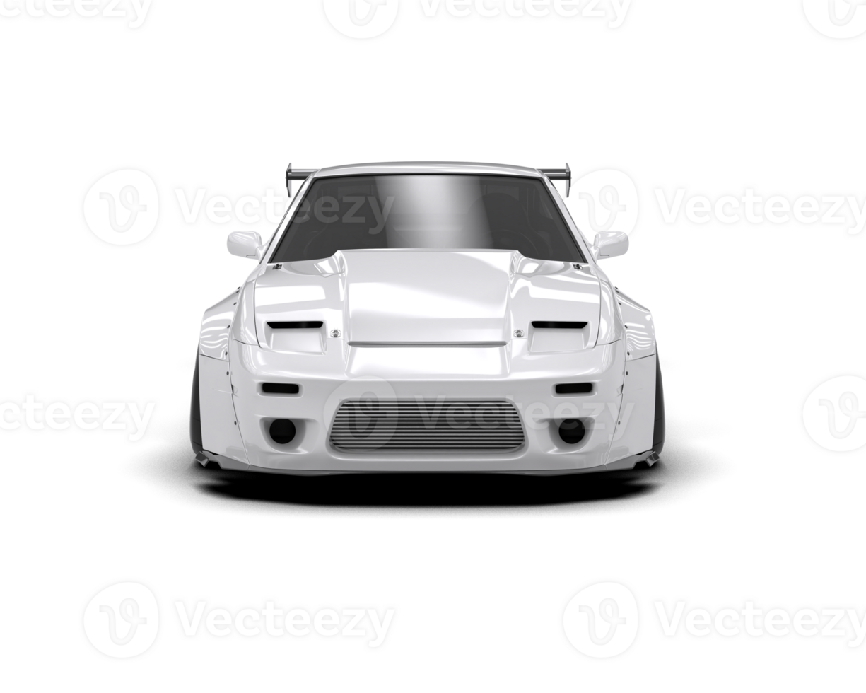 Realistic race car isolated on background. 3d rendering - illustration png