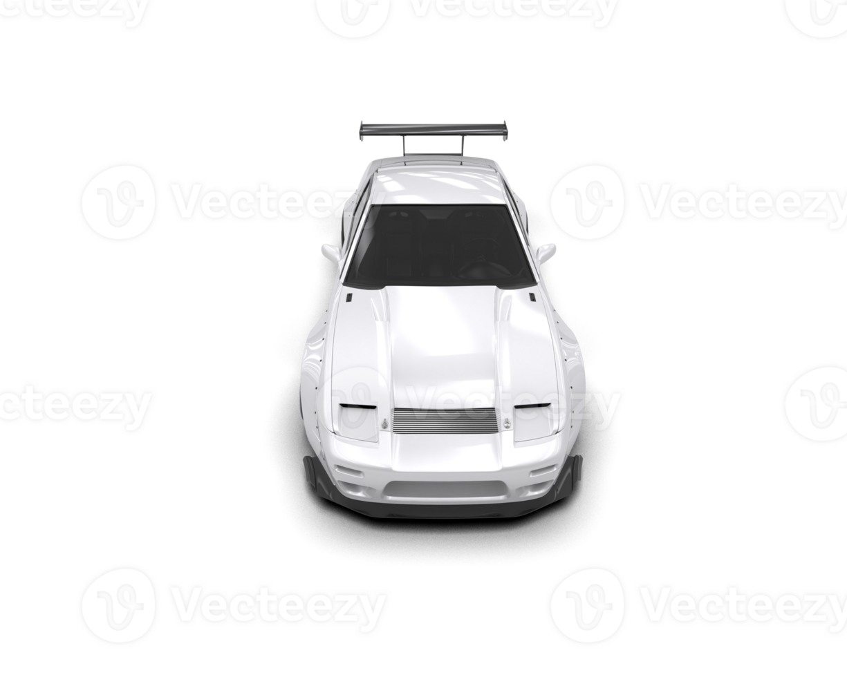 Realistic race car isolated on background. 3d rendering - illustration png
