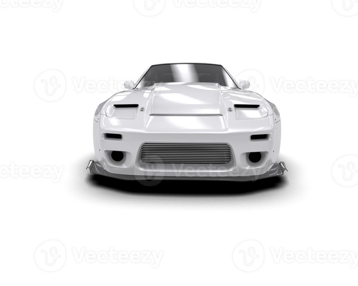 Realistic race car isolated on background. 3d rendering - illustration png