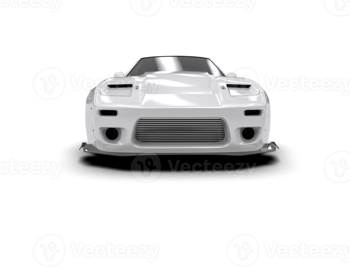 Realistic race car isolated on background. 3d rendering - illustration png