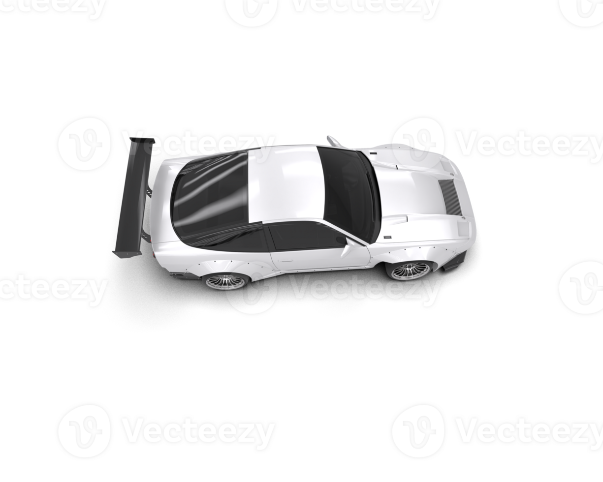 Realistic race car isolated on background. 3d rendering - illustration png