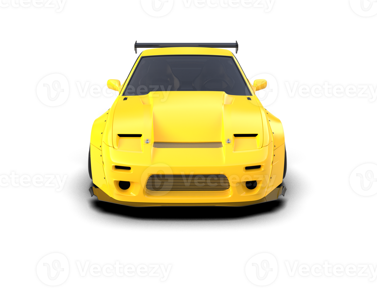 Realistic race car isolated on background. 3d rendering - illustration png