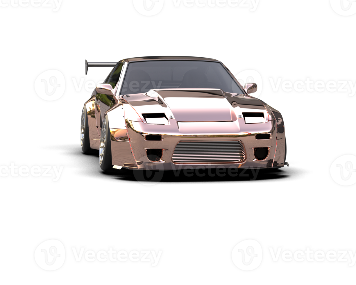 Realistic race car isolated on background. 3d rendering - illustration png