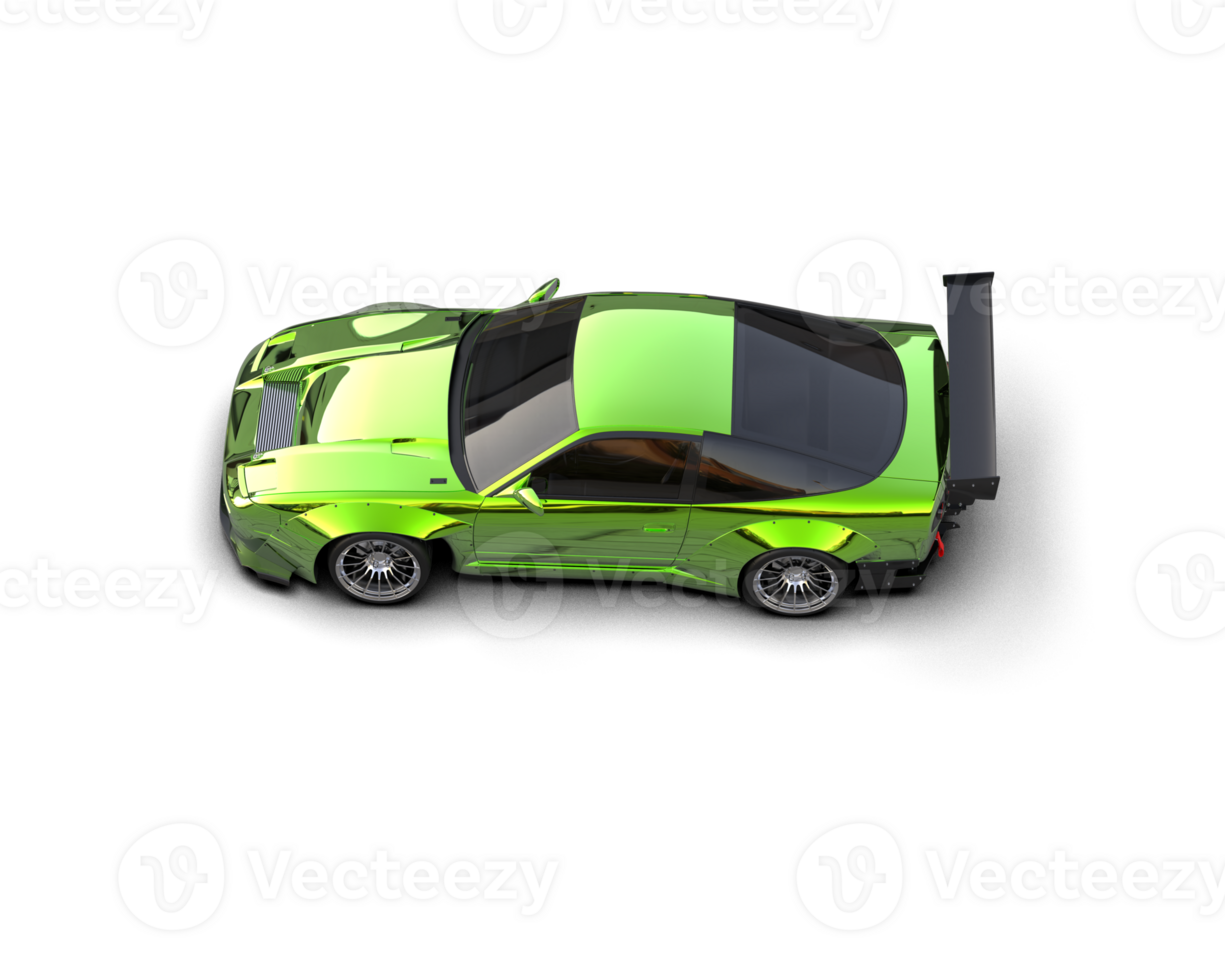 Realistic race car isolated on background. 3d rendering - illustration png