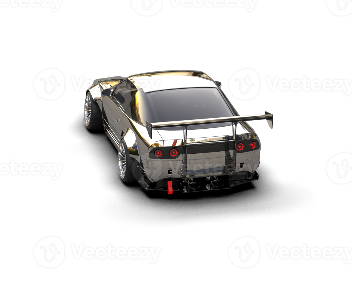 Realistic race car isolated on background. 3d rendering - illustration png