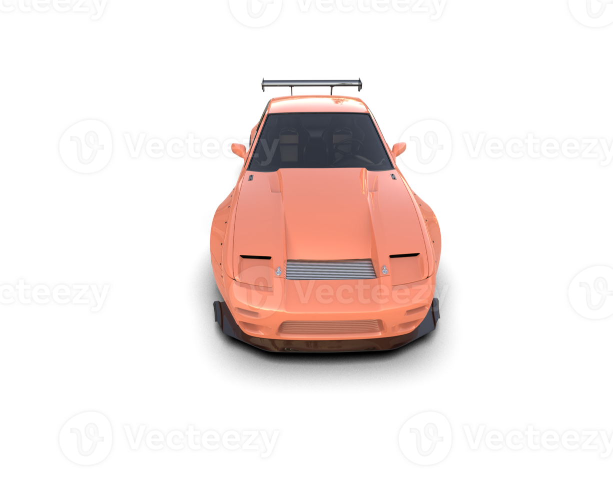 Realistic race car isolated on background. 3d rendering - illustration png