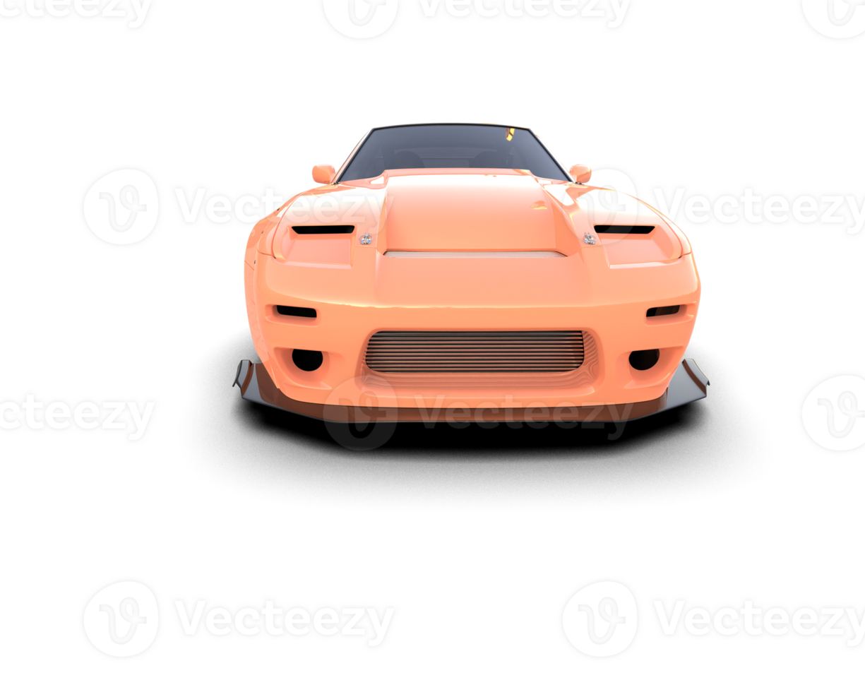 Realistic race car isolated on background. 3d rendering - illustration png