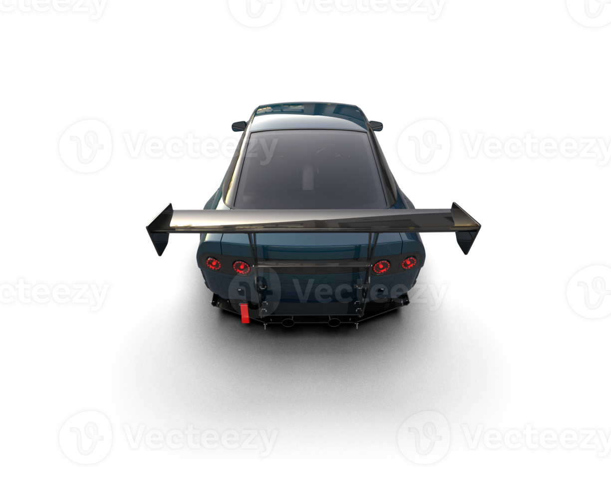 Realistic race car isolated on background. 3d rendering - illustration png