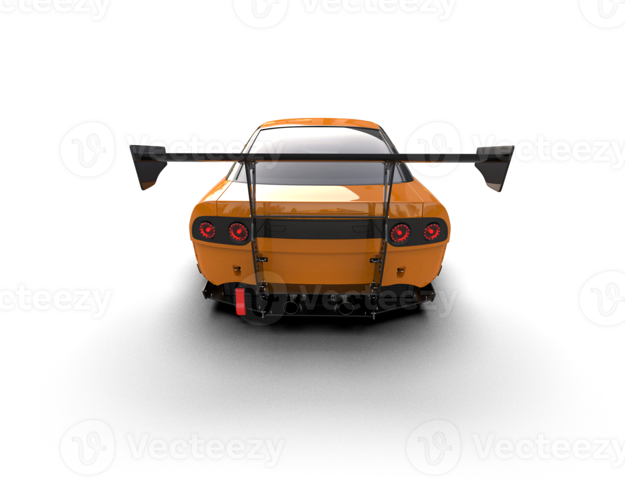 Realistic race car isolated on background. 3d rendering - illustration png