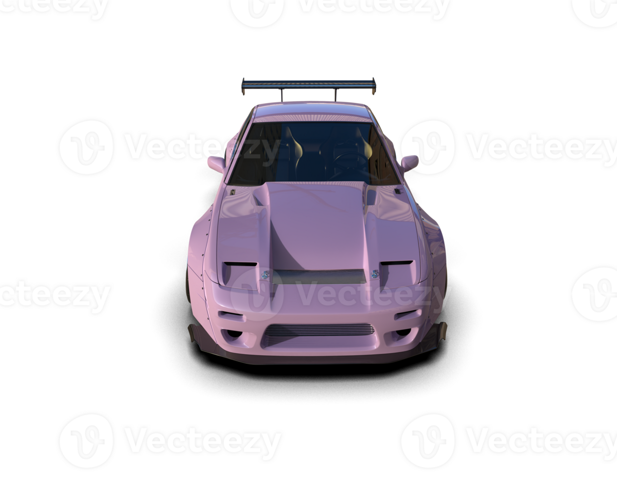 Realistic race car isolated on background. 3d rendering - illustration png