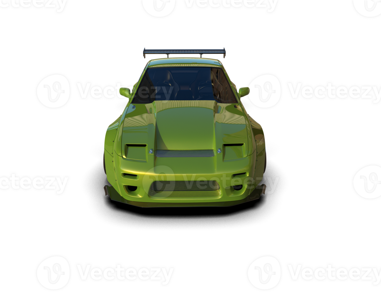 Realistic race car isolated on background. 3d rendering - illustration png