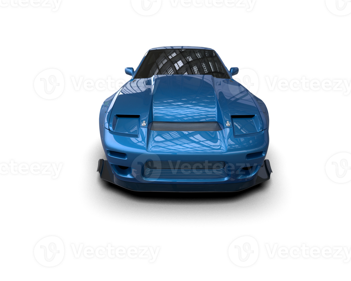 Realistic race car isolated on background. 3d rendering - illustration png