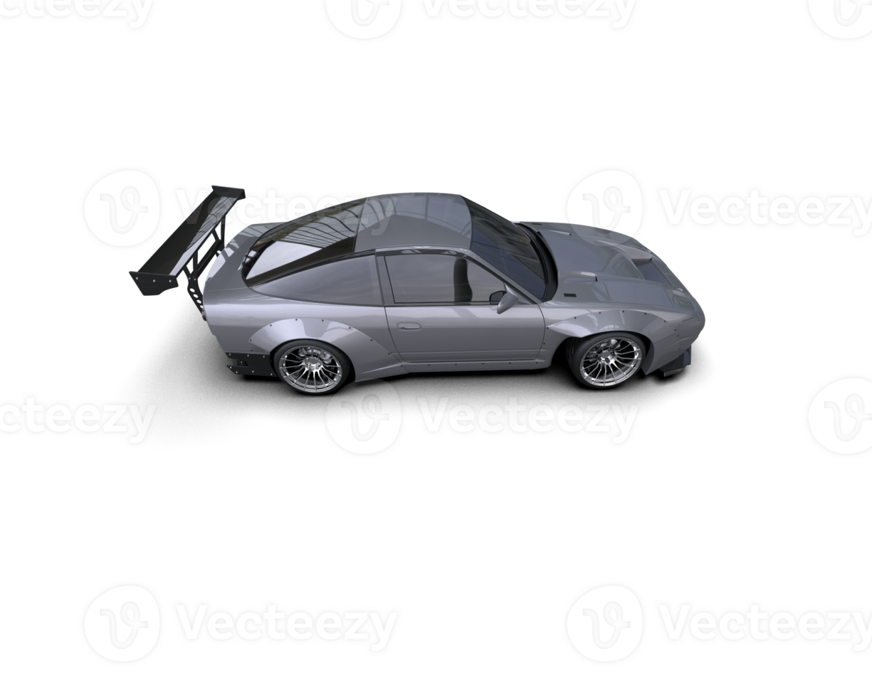 Realistic race car isolated on background. 3d rendering - illustration png