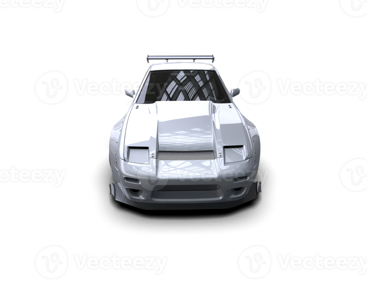 Realistic race car isolated on background. 3d rendering - illustration png
