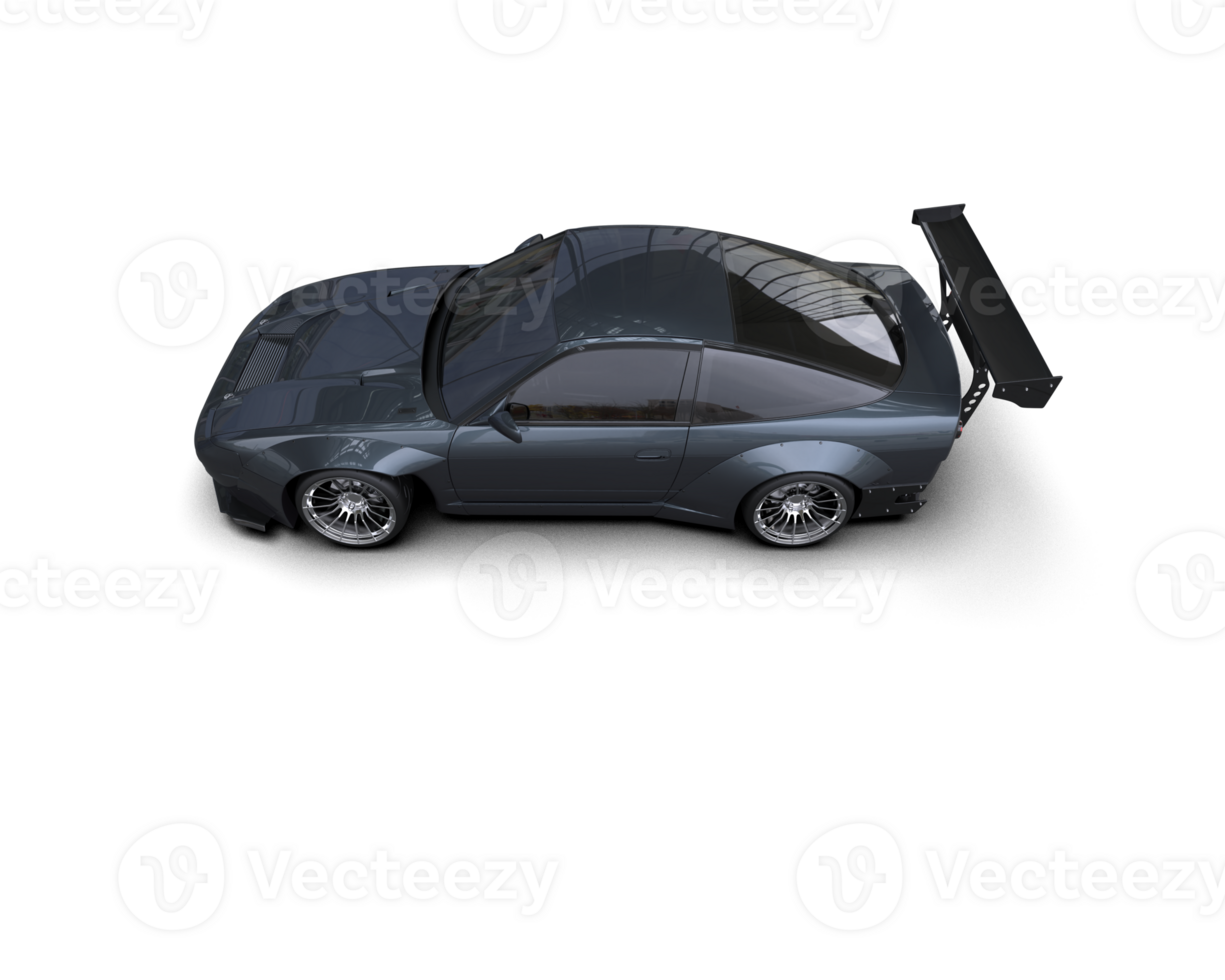 Realistic race car isolated on background. 3d rendering - illustration png