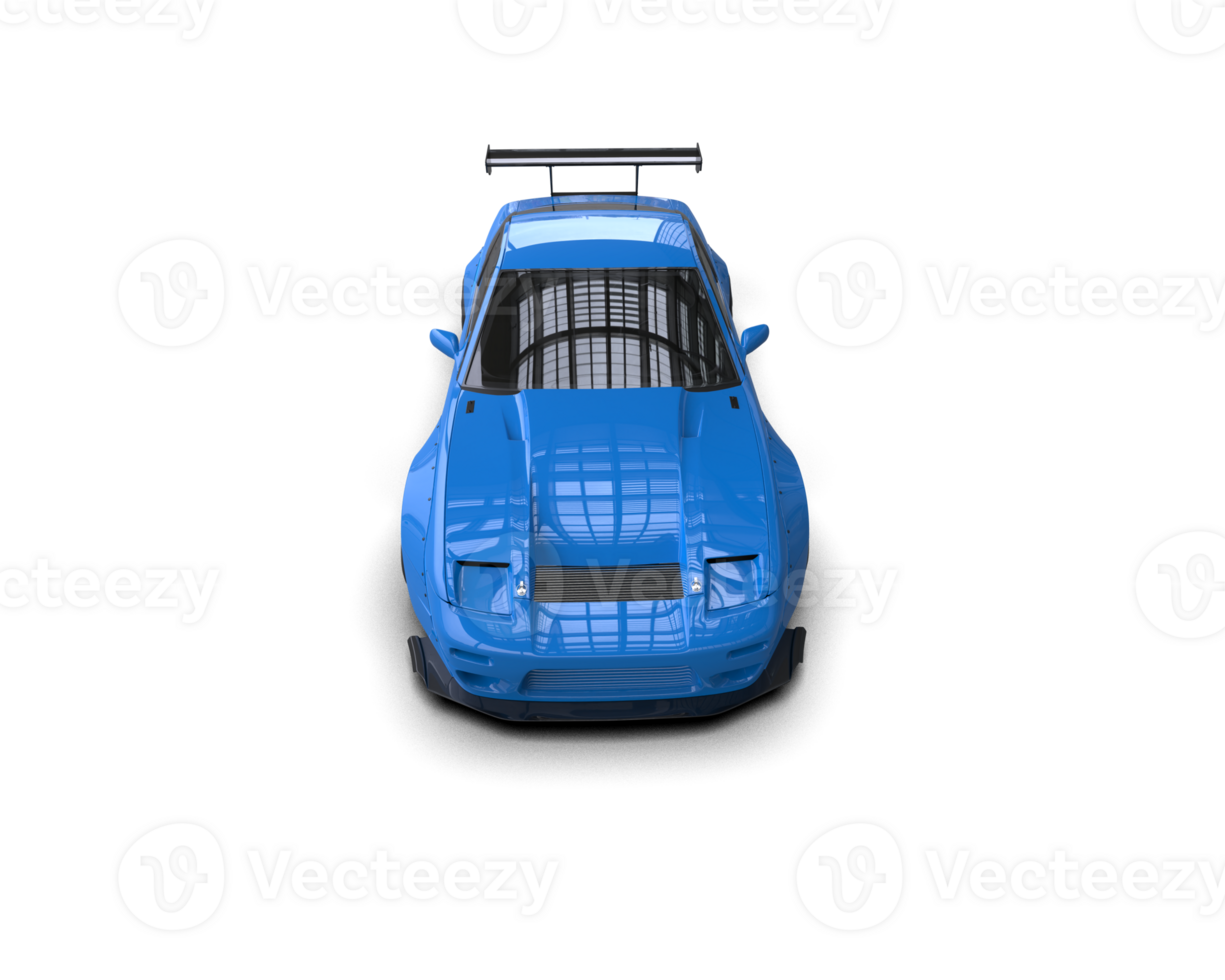 Realistic race car isolated on background. 3d rendering - illustration png
