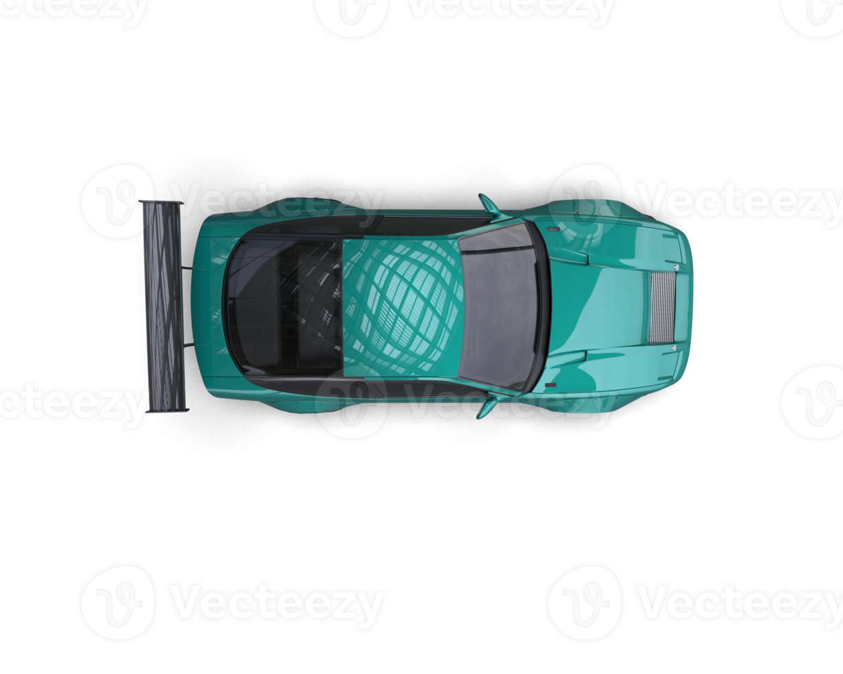 Realistic race car isolated on background. 3d rendering - illustration png
