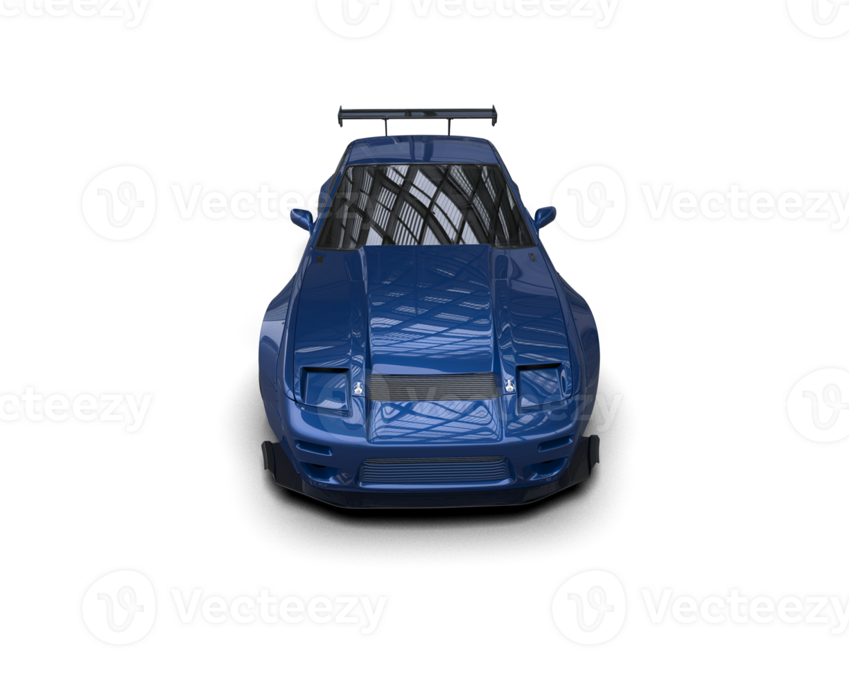 Realistic race car isolated on background. 3d rendering - illustration png