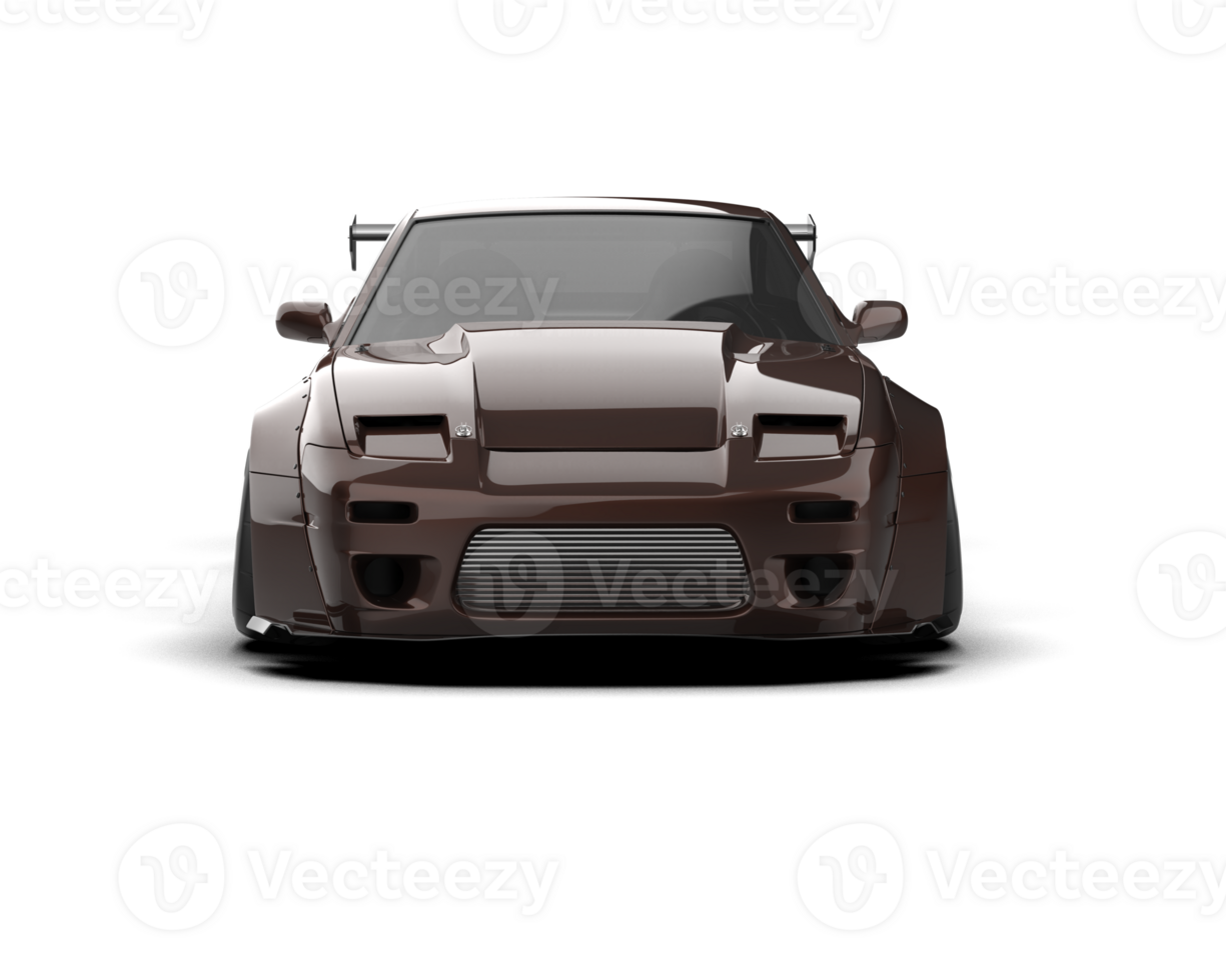 Realistic race car isolated on background. 3d rendering - illustration png