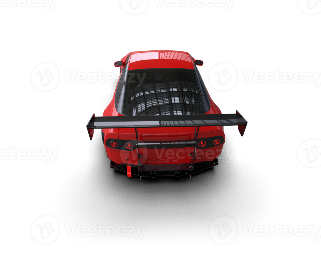 Realistic race car isolated on background. 3d rendering - illustration png