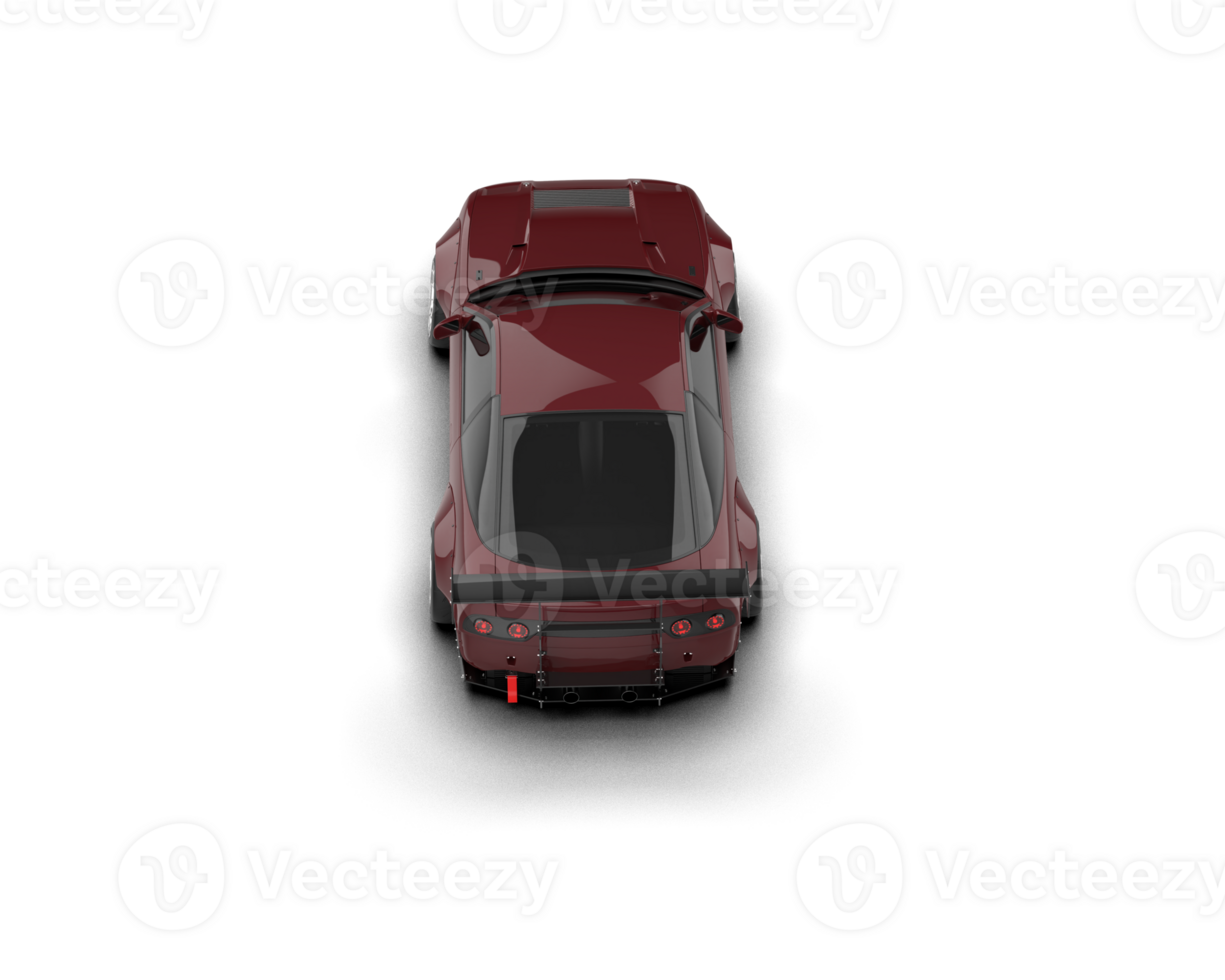 Realistic race car isolated on background. 3d rendering - illustration png