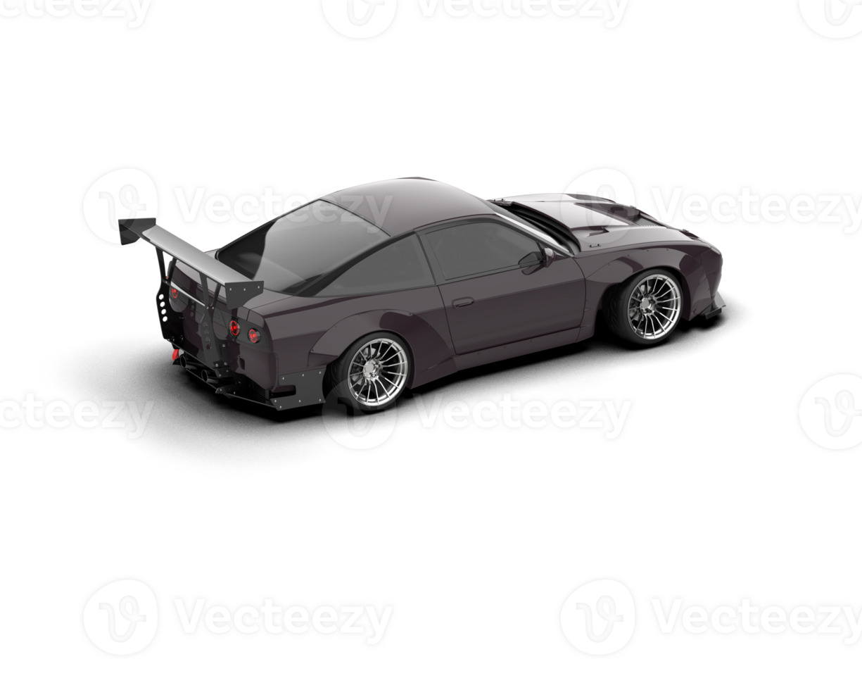 Realistic race car isolated on background. 3d rendering - illustration png