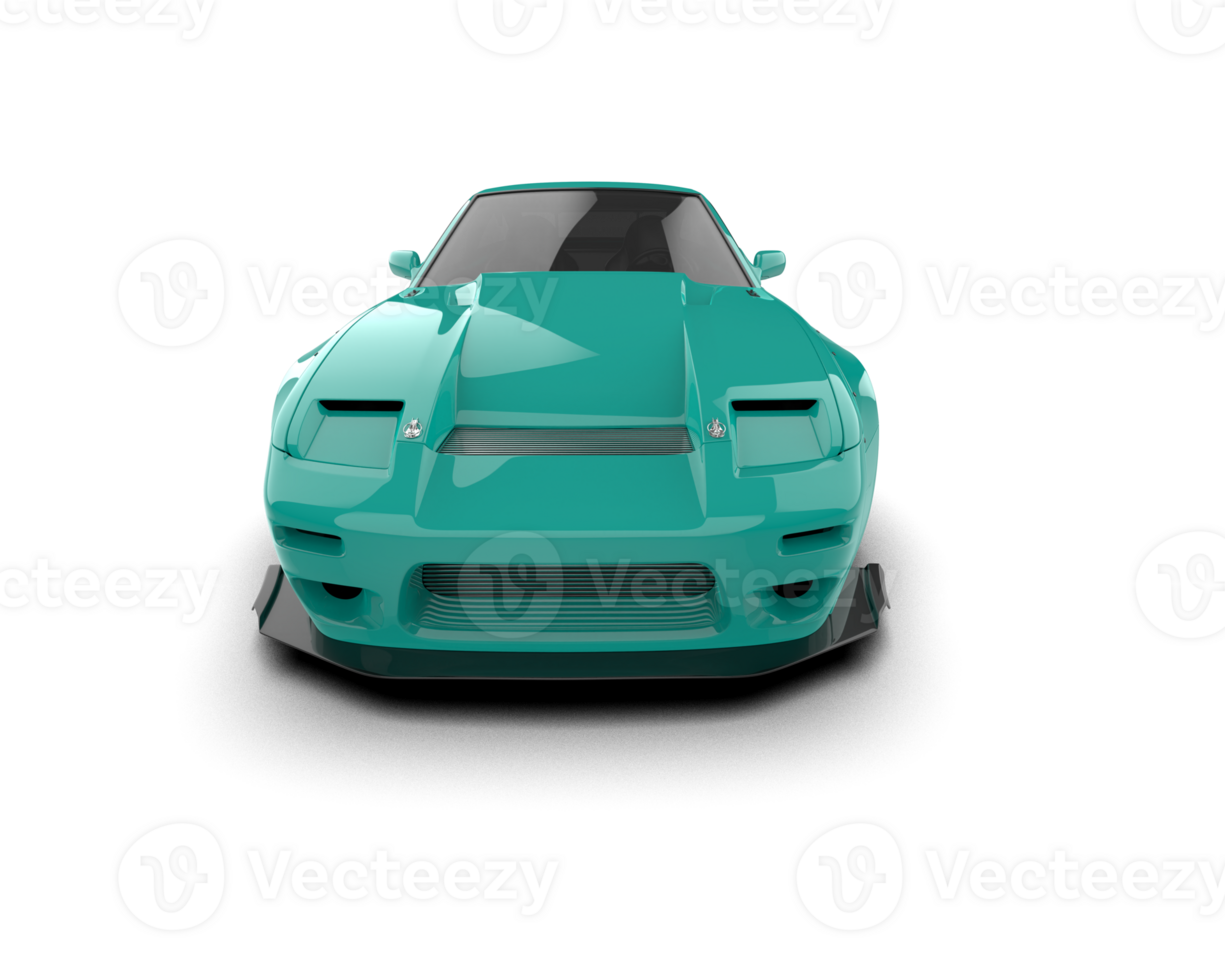 Realistic race car isolated on background. 3d rendering - illustration png