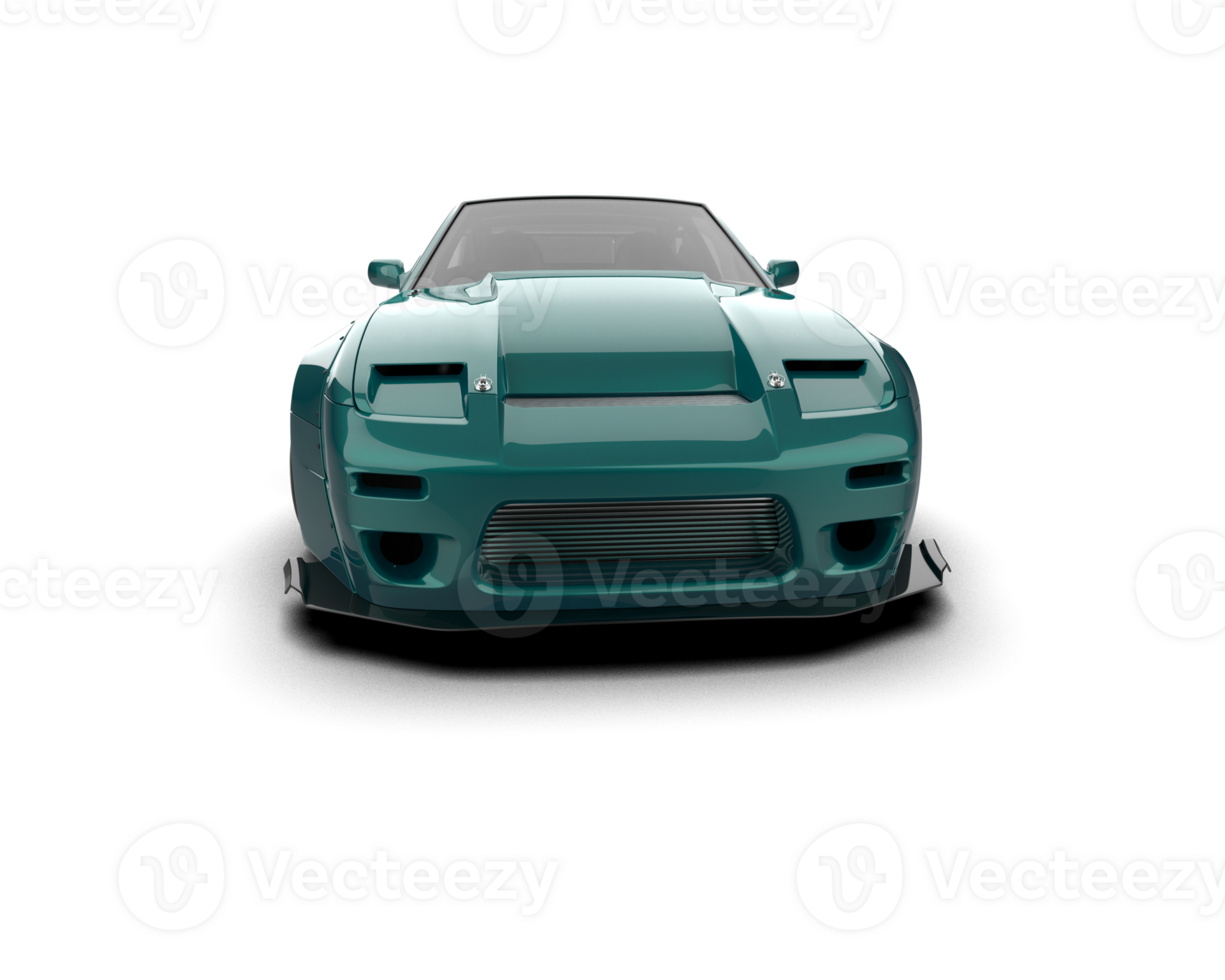 Realistic race car isolated on background. 3d rendering - illustration png