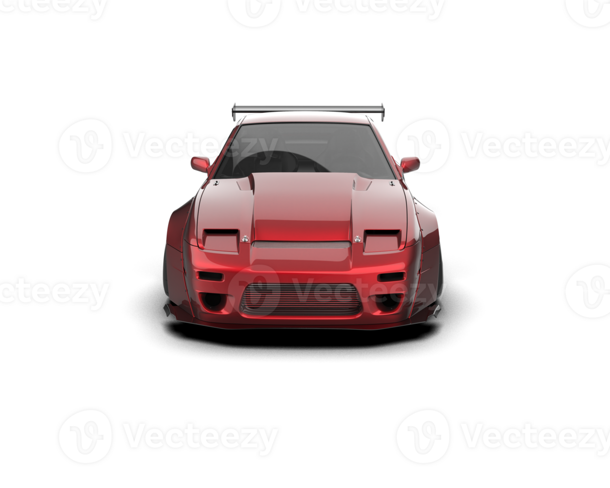 Realistic race car isolated on background. 3d rendering - illustration png