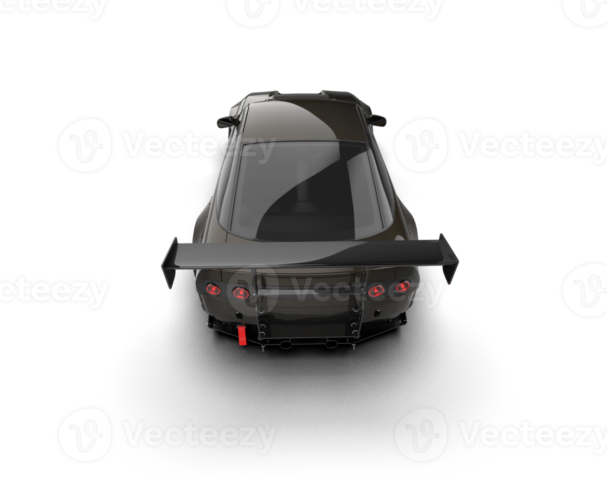 Realistic race car isolated on background. 3d rendering - illustration png