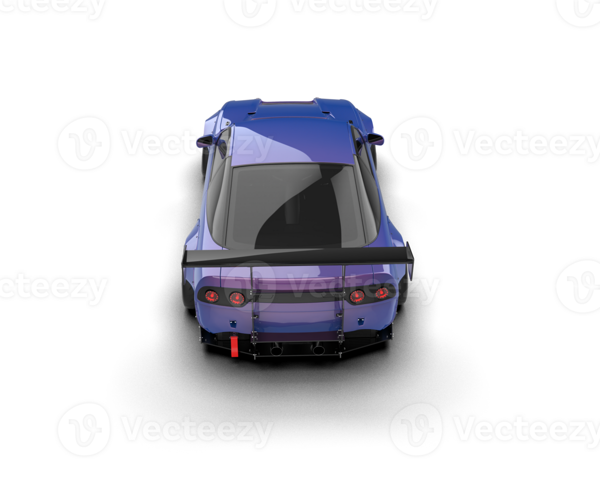 Realistic race car isolated on background. 3d rendering - illustration png