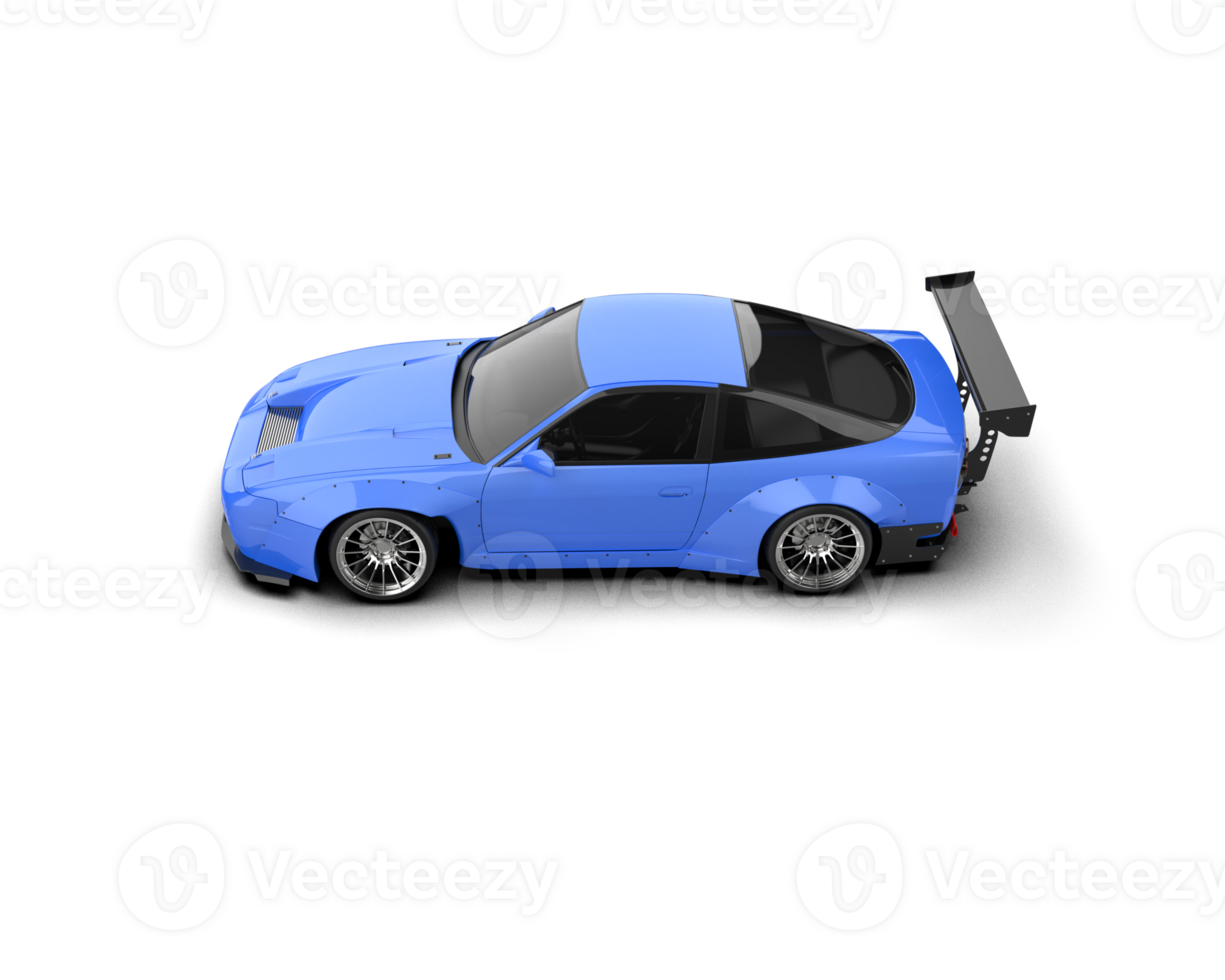Realistic race car isolated on background. 3d rendering - illustration png